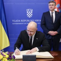 Denis Šmihal i Andrej Plenković