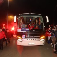 Ispraćaj rukometaša iz Karlovca u Arenu Zagreb na utakmicu polufinala SP u rukometu Hrvatska - Francuska