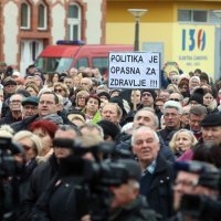 Prosvjed potpore liječnicima u Čakovcu