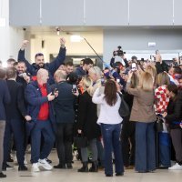 Zagreb: Rukometaši sletjeli u zračnu luku nakon osvojenog srebra na Svjetskom prvenstvu