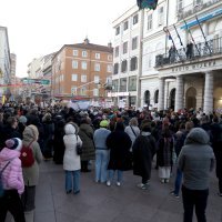 Mirni prosvjed studenata u Rijeci