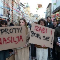 Mirni prosvjed studenata u Rijeci