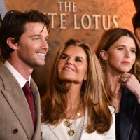Patrick Schwarzenegger, Maria Shriver, Katherine Schwarzenegger i Chris Pratt