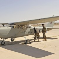 Obuka afganistanskih pilota na Cessni 182