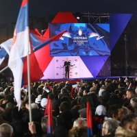 Aleksandar Vučić na skupu 'Vojvodina je Srbija' u Srijemskoj Mitrovici