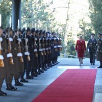 Prvi radni dan predsjednice RH Kolinde Grabar Kitarović na Pantovčaku 19. veljače 2015.