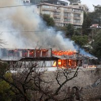 Požar na nekadašnjem restoranu Amfora u Voloskom