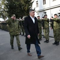 Predsjednik Zoran Milanović na svečanoj prisezi 45. naraštaja ročnih vojnika