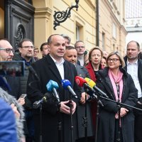 Konferencija za medije stranke Mozemo i SDP