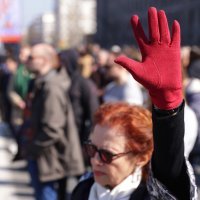 Prosvjed ispred skupštine Srbije