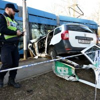 Sudar tramvaja i taksija u Zagrebu