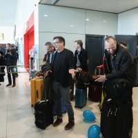 Doček ekipe filma 'Čovjek koji nije mogao šutjeti'