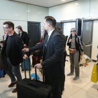 Doček ekipe filma 'Čovjek koji nije mogao šutjeti'