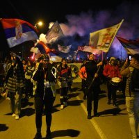 Građani i bajkeri Požarevca dočekali studente koji hodaju od Niša do Beograda