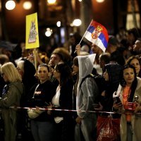Doček studenata iz unutrašnjosti Srbije na beogradskim Terazijama