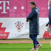 Prvi trening hrvatske nogometne reprezentacije pred ogled s Francuzima