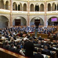 Prosvjed u mađarskom parlamentu