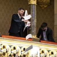 Prosvjed u mađarskom parlamentu