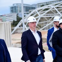 Ivica Puljak u obilasku radova na plaži Žnjan