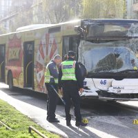 Sudar autobusa u Osijeku