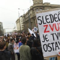 Prosvjed ispred Generalštaba u Beogradu