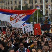 Prosvjed ispred Generalštaba u Beogradu