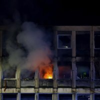 Požar u napuštenoj zgradi Dalmacijavina