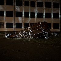 Nikola Vudrag - spomenik kralju Tomislavu noću