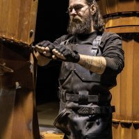 Nikola Vudrag tijekom izrade spomenika kralju Tomislavu