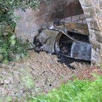 Teška prometna nesreća u Krvavici, vozilo sletjelo s magistrale i zapalilo se