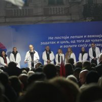 Đuro Macut na skupu Srpske napredne stranke u Jagodini