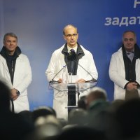 Đuro Macut na skupu Srpske napredne stranke u Jagodini