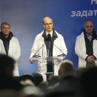 Đuro Macut na skupu Srpske napredne stranke u Jagodini