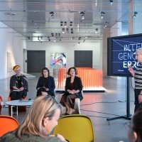 Nina Obuljen Koržinek i autorice hrvatskog koncepta za Venecijansko bijenale