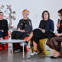 Nina Obuljen Koržinek i autorice hrvatskog koncepta za Venecijansko bijenale