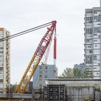 Završni radovi na uklanjanju krovne konstrukcije na Domu sportova