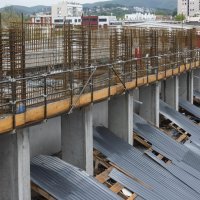 Završni radovi na uklanjanju krovne konstrukcije na Domu sportova