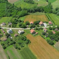Pogled iz zraka na selo kod Loznice u Srbiji gdje se trebao graditi rudnik litija