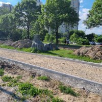 Radovi na biciklističkoj stazi na Savskom nasipu, 29. travnja 2025.