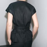 Zara: Sako kratkih rukava od lana