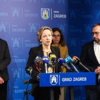 Tomislav Tomašević i njegovi zamjenici Danijela Doleneci Luka Korlaet