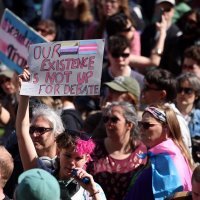 Prosvjed organizacije Trans Liberation u Londonu