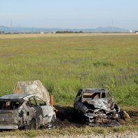 Zapaljeni automobili u Odranskom Obrežu