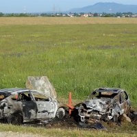 Zapaljeni automobili u Odranskom Obrežu