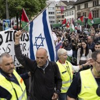 Prosvjed u Baselu uoči finala Eurosonga