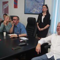 Doček izbornih rezultata u stožeru SDP-a u Splitu