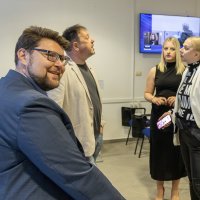 Proslava u stožeru Sanje Radolović i Peđe Grbina