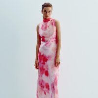 Zara: Cvjetna haljina tie-dye uzorka