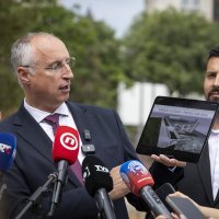 Ivica Puljak i Bojan Ivošević na gradilištu nove javne garaže u Splitu