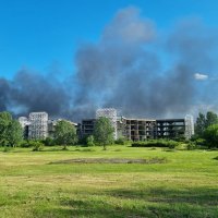 Požar u napuštenoj bolnici u Blatu